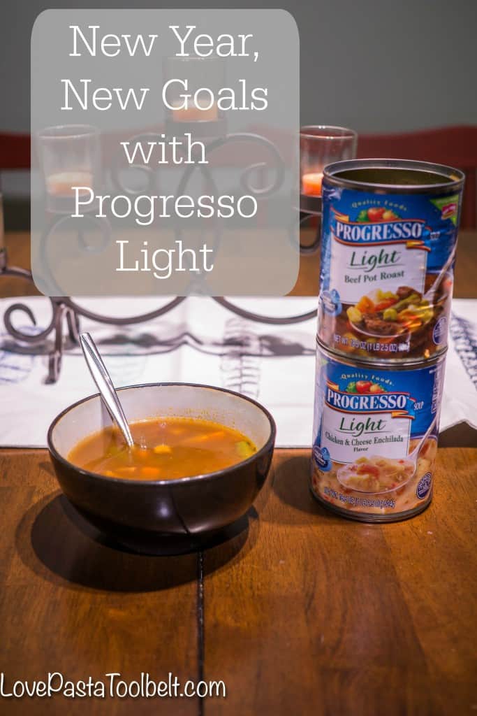 It's a New Year so time for New Goals with Progresso Light- Love, Pasta and a Tool Belt #ad #ProgresswithProgresso 