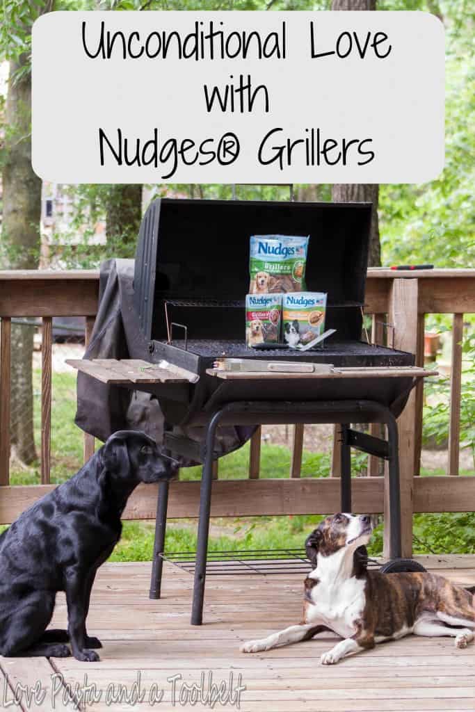 Unconditional Love with Nudges® Grillers- Love, Pasta and a Tool Belt #ad #NudgeThemBack | pets | dogs | dog treats | dog care | pet care | 