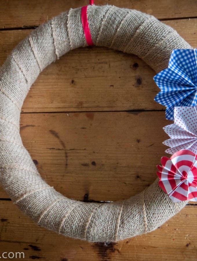Paper Fireworks Wreath- Love, Pasta and a Tool Belt