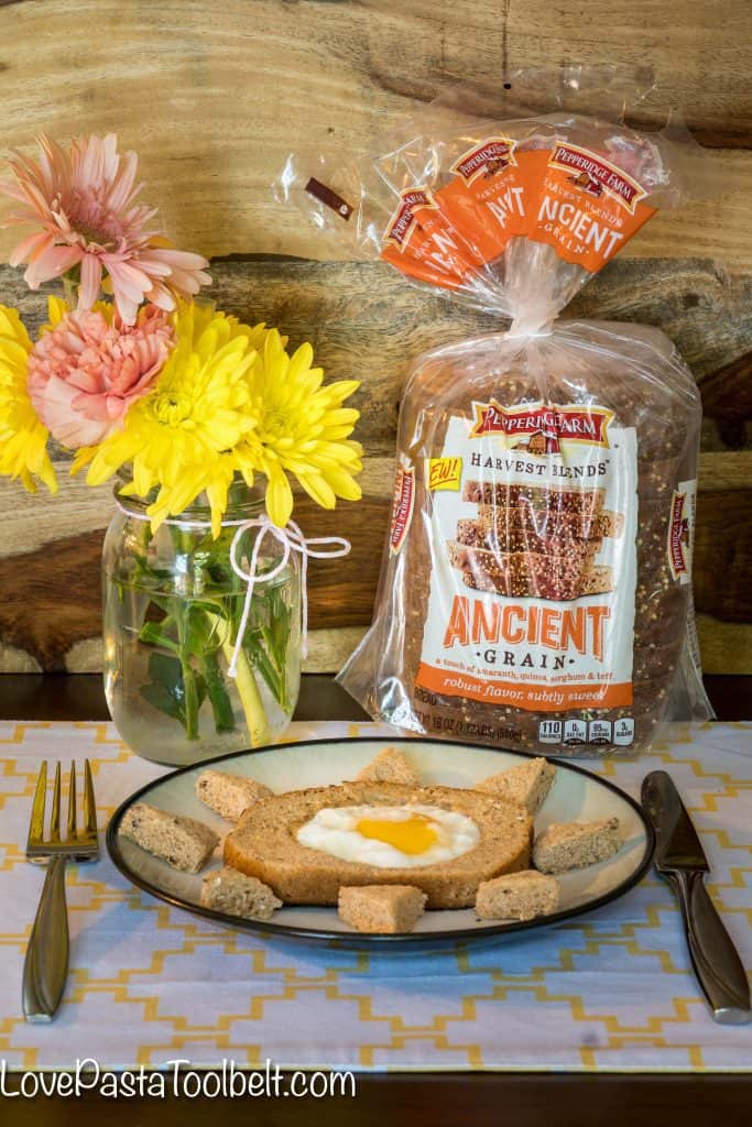 Try not one but two delicious recipes using Pepperidge Farm® Harvest Blend Breads. A simple and yummy breakfast recipe and a healthier lunch recipe! 
