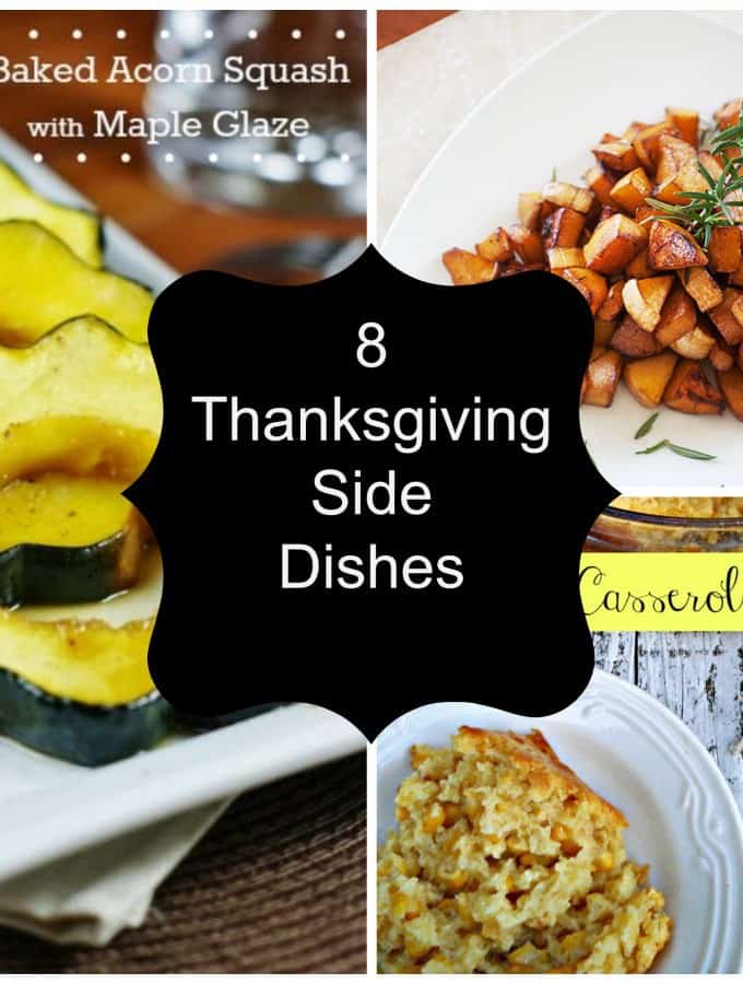 8 Thanksgiving Side Dishes perfect for your Thanksgiving celebration. Crockpot recipes to vegetable recipes, add a new dish this year!