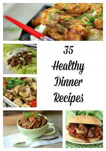 35 Healthy Dinner Recipes is a round up to help you stick with those New Years resolutions to eat healthier- Love, Pasta and a Tool Belt | healthy | food | dinner | Healthy recipes | healthy dinner | dinner ideas |