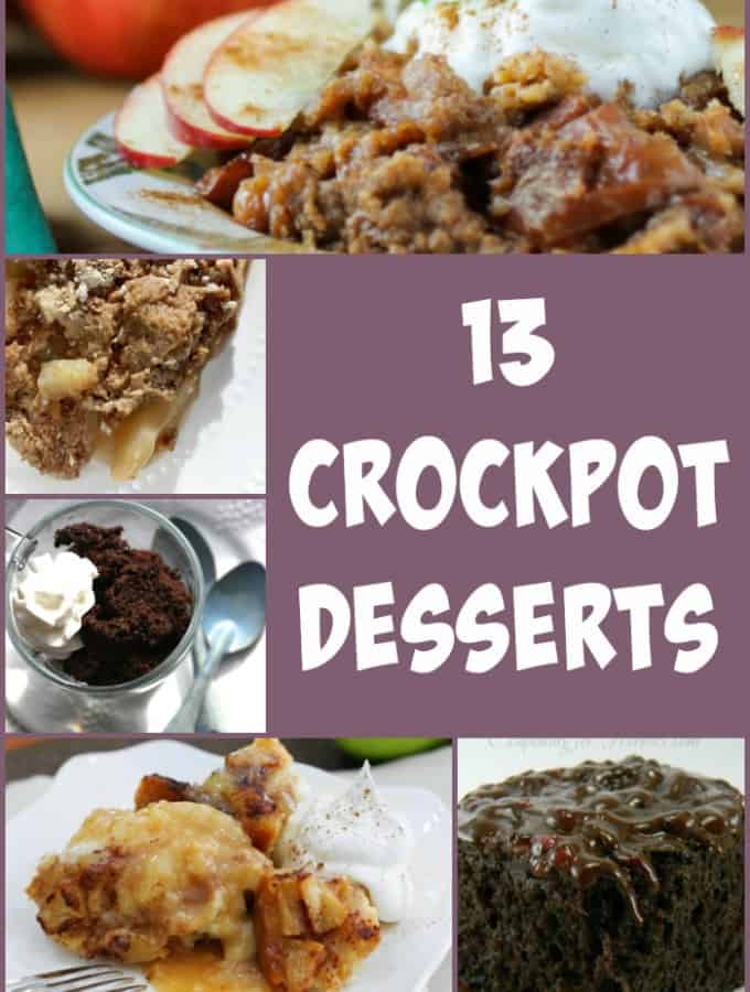 13 Crockpot Desserts- Love, Pasta and a Tool Belt | crockpot | desserts | crockpot desserts | recipes | food |