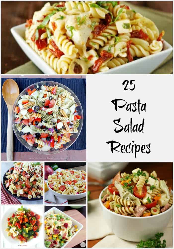 Find your perfect bbq side dish with these 25 Pasta Salad Recipes- Love, Pasta and a Tool Belt | recipes | food | pasta | pasta salad | salad | bbq | summer |
