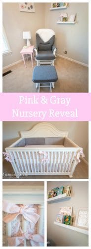 Sharing all of our inspiration for our baby girl's Pink & Gray Nursery