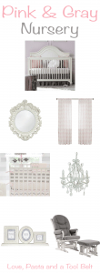 Planning a baby girls's nursery? Check out this Pink & Gray Nursery Inspiration for some cute ideas from cribs to wall decor. Click thru for ideas or Repin for later!