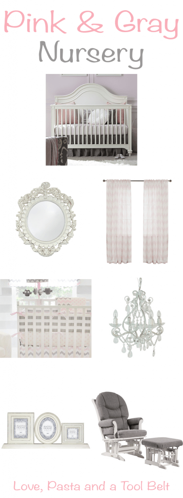 Planning a baby girls's nursery? Check out this Pink & Gray Nursery Inspiration for some cute ideas from cribs to wall decor. Click thru for ideas or Repin for later! 
