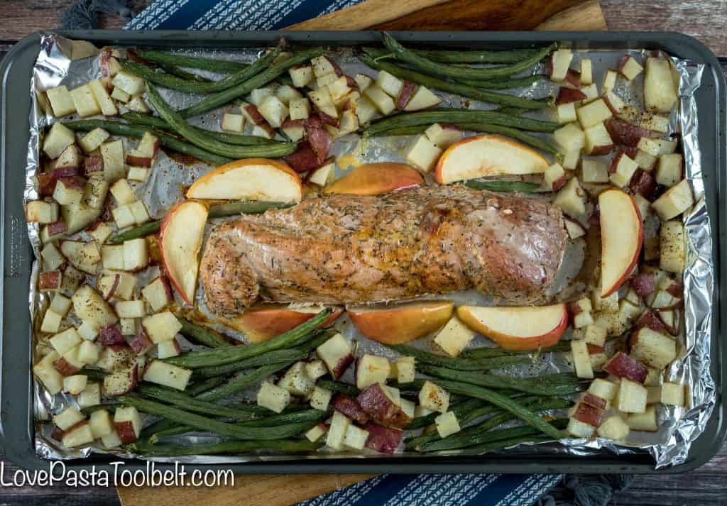 Have dinner ready in a flash with this delicious 30 Minute One Pan Roasted Garlic and Herb Pork Tenderloin. It's perfect for busy weeknights when you don't have time to spend cooking but still want a delicious meal for the family! 