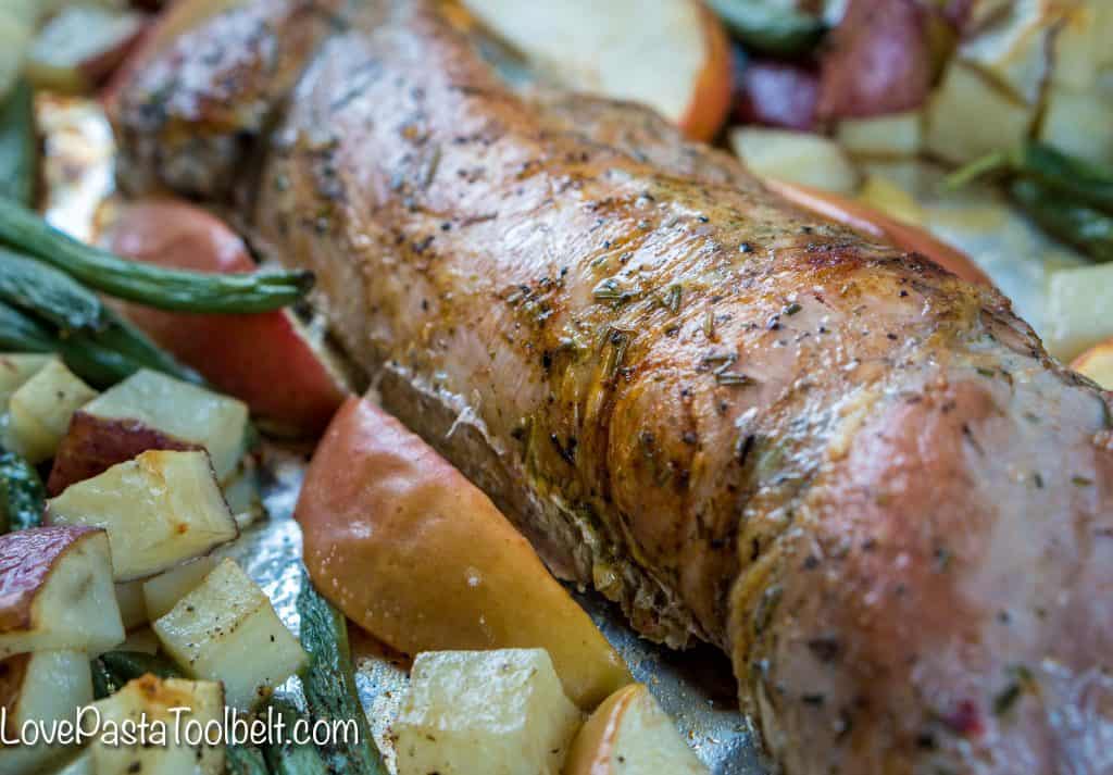 Have dinner ready in a flash with this delicious 30 Minute One Pan Roasted Garlic and Herb Pork Tenderloin. It's perfect for busy weeknights when you don't have time to spend cooking but still want a delicious meal for the family!
