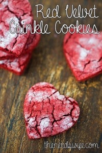 Red velvet Crinkle cookies