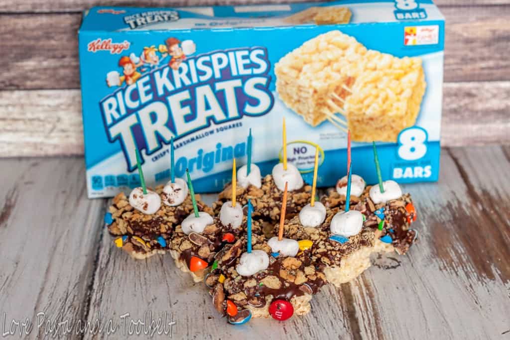 M&M’s Rice Krispies S’mores - Love, Pasta and a Tool Belt #KreateMyHappy #ad | desserts | snacks | s'mores |