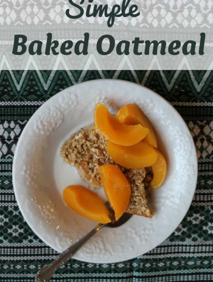 Simple Baked Oatmeal- Love, Pasta and a Tool Belt | oatmeal | breakfast | recipes | brunch |