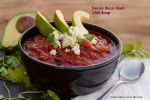 Smoky Black Bean Chili Soup