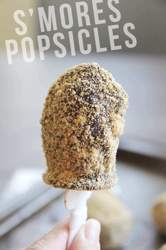 Please welcome Linda from Brunch with Joy as she shares her recipe for S'mores Popsicles- Love, Pasta and a Tool Belt | desserts | recipes | food | sweets | smores | popsicles | marshmallows | chocolate | graham crackers | 