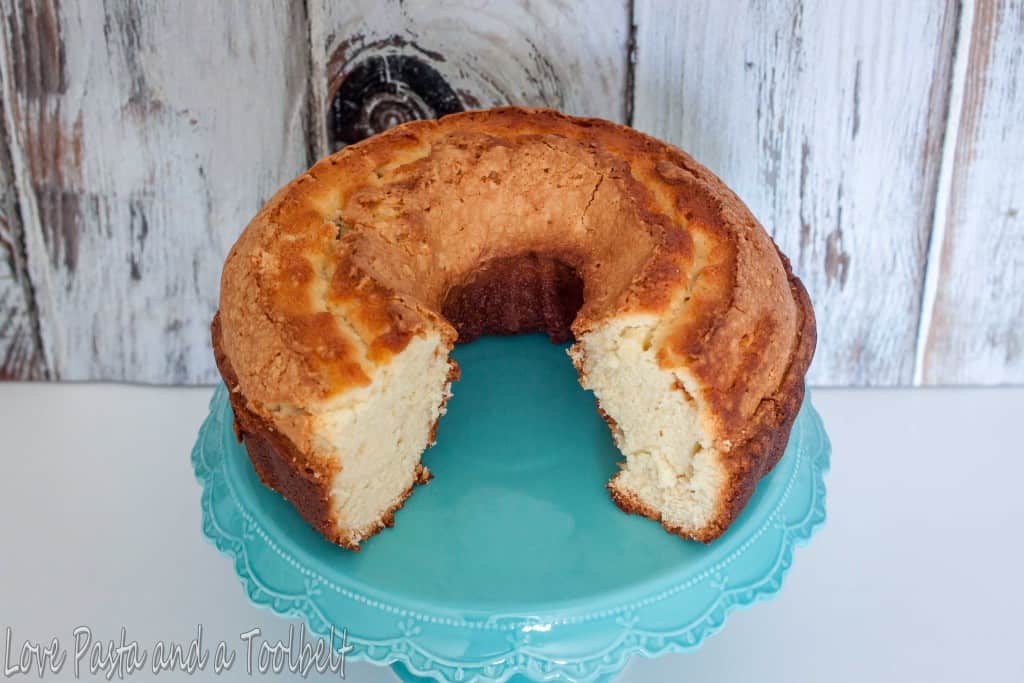 Sour Cream Pound Cake- Love, Pasta and a Tool Belt | sour cream pound cake | pound cake | cake | desserts | recipes | 