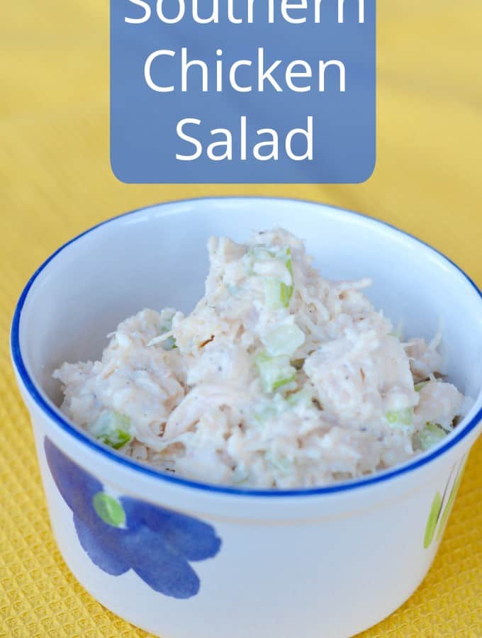 Enjoy a classic southern dish with this Southern Chicken Salad recipe, perfect for a snack or a delicious lunch! Click thru for the recipe or Repin to save for later!