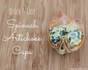 Spinach Artichoke Cups