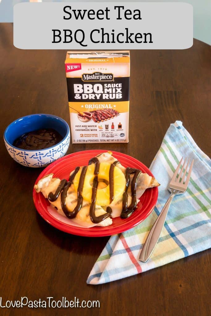 Fire up the grill and make summertime sweet with this Sweet Tea BBQ Chicken- Love, Pasta and a Tool Belt #MyKCMasterpiece #ad
