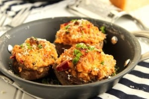Sweet and Spicy Sausage Stuffed Mushrooms