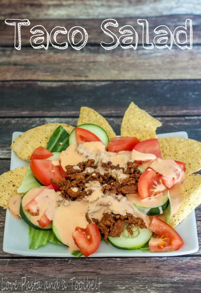 Taco Salad- Love, Pasta and a Tool Belt #ad #PublixFiesta | tacos | salad | recipes | Cinco de Mayo | party planning | 