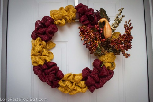 Thanksgiving Burlap Wreath