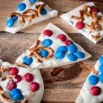 White Chocolate M&M Bark- Love, Pasta and a Tool Belt #HeroesEatMMs #CollectiveBias #shop