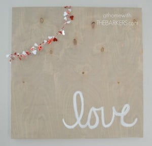 Wooden Love Sign