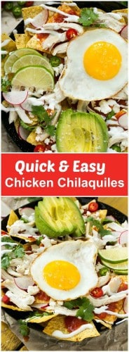 Please welcome my contributor Sara as she shares her recipe for Quick and Easy Chicken Chilaquiles!- Love, Pasta and a Tool Belt | recipes | dinner ideas | easy dinner |