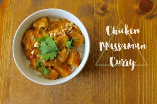 Please welcome my new contributor Heather from The Deans List as she shares her recipe for Chicken Massaman Curry!- Love, Pasta and a Tool Belt | recipes | recipe ideas | Thai food | Chicken recipes | crockpot |