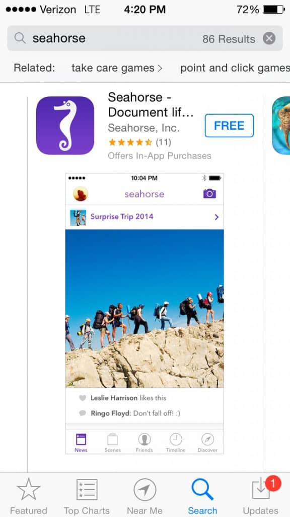 My New Favorite App: Seahorse- Love, Pasta and a Tool Belt #SeahorseApp #CleverGirls #sp